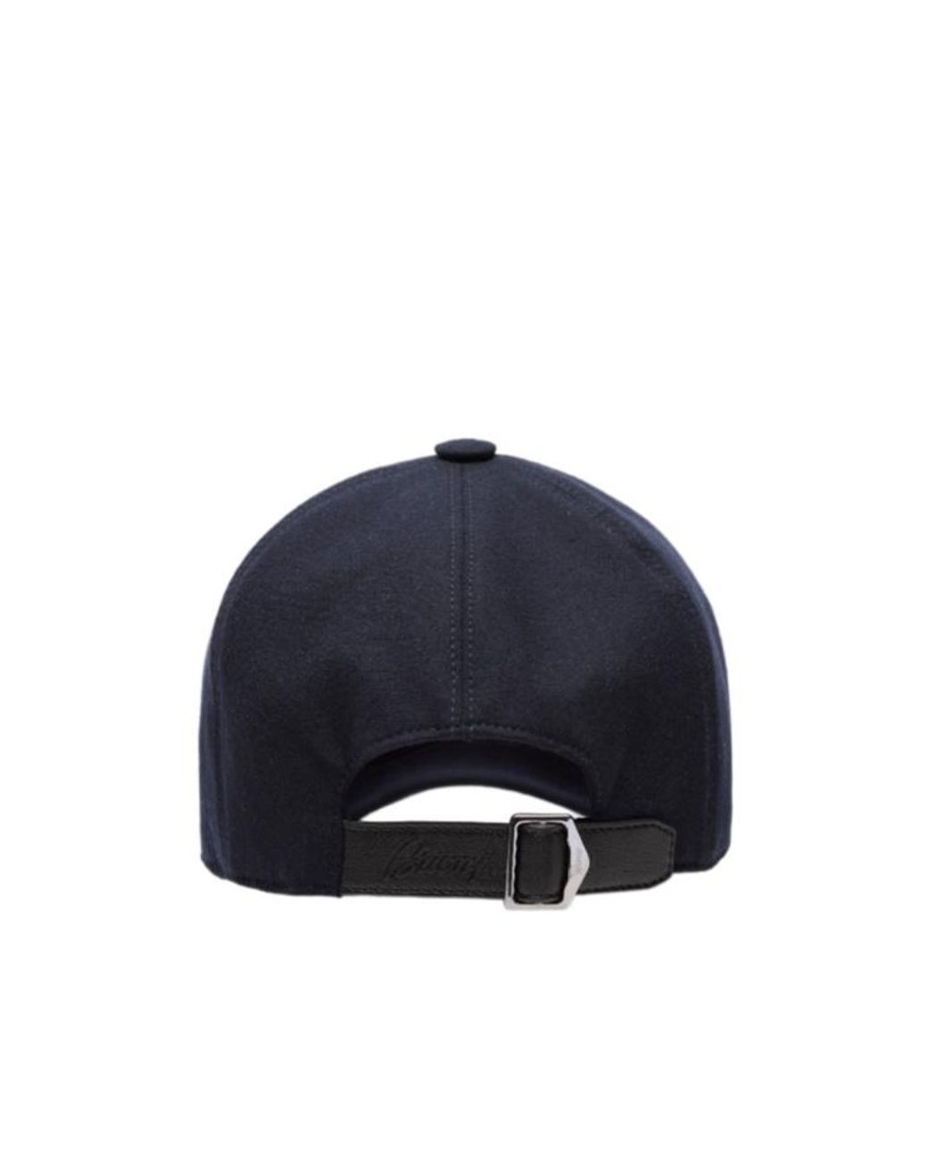 Brioni Blue Logo Embroidered Baseball Cap for men