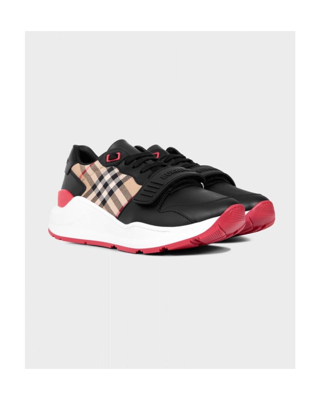 Burberry Multicolor Vintage Check-Print Low-Top Sneakers