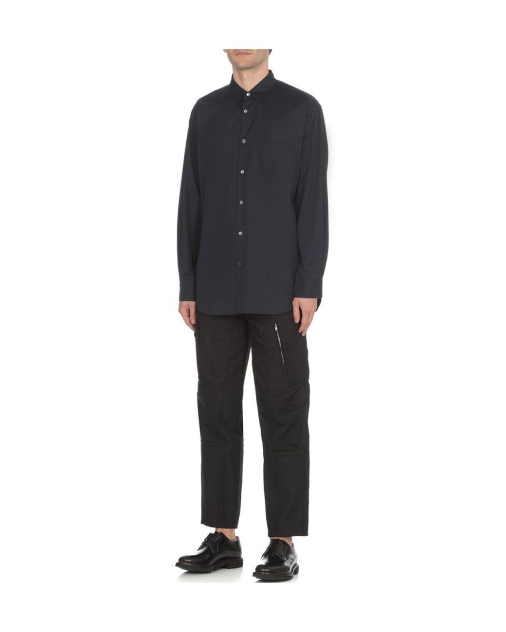Comme des Garçons Blue Comme Des Garçons Shirt Long-Sleeved Shirt for men