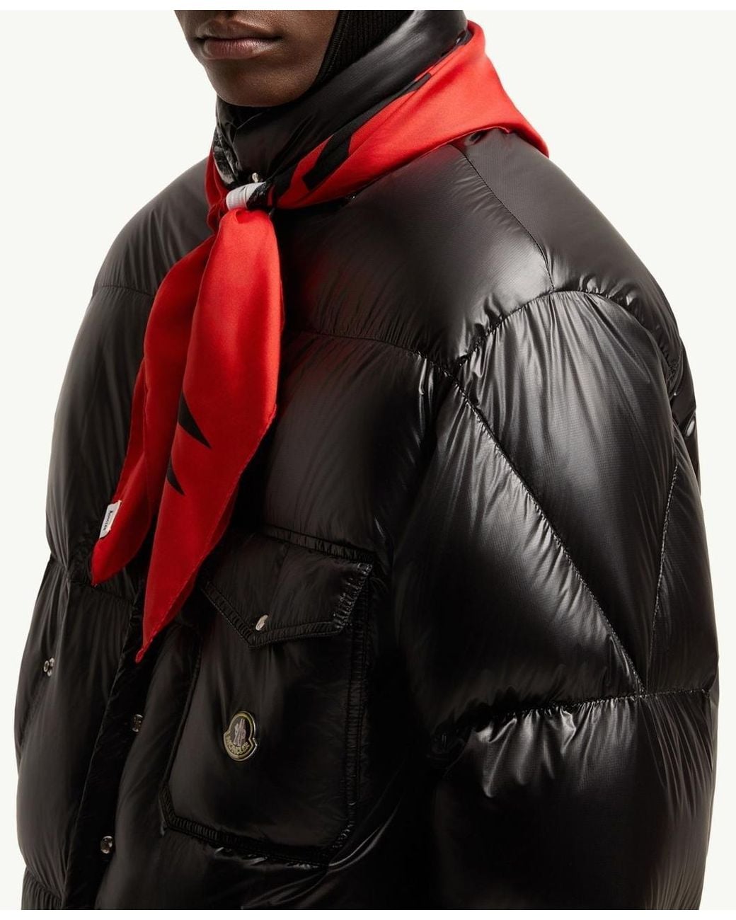 Moncler Black Karakorum Hooded Short Down Jacket for men