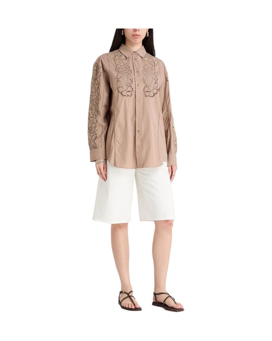 Weekend by Maxmara Natural Solid-Color Shirt