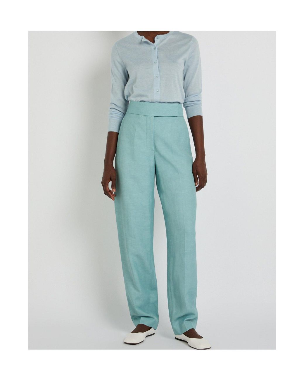 Joseph Blue Tapered Leg Casual Pants