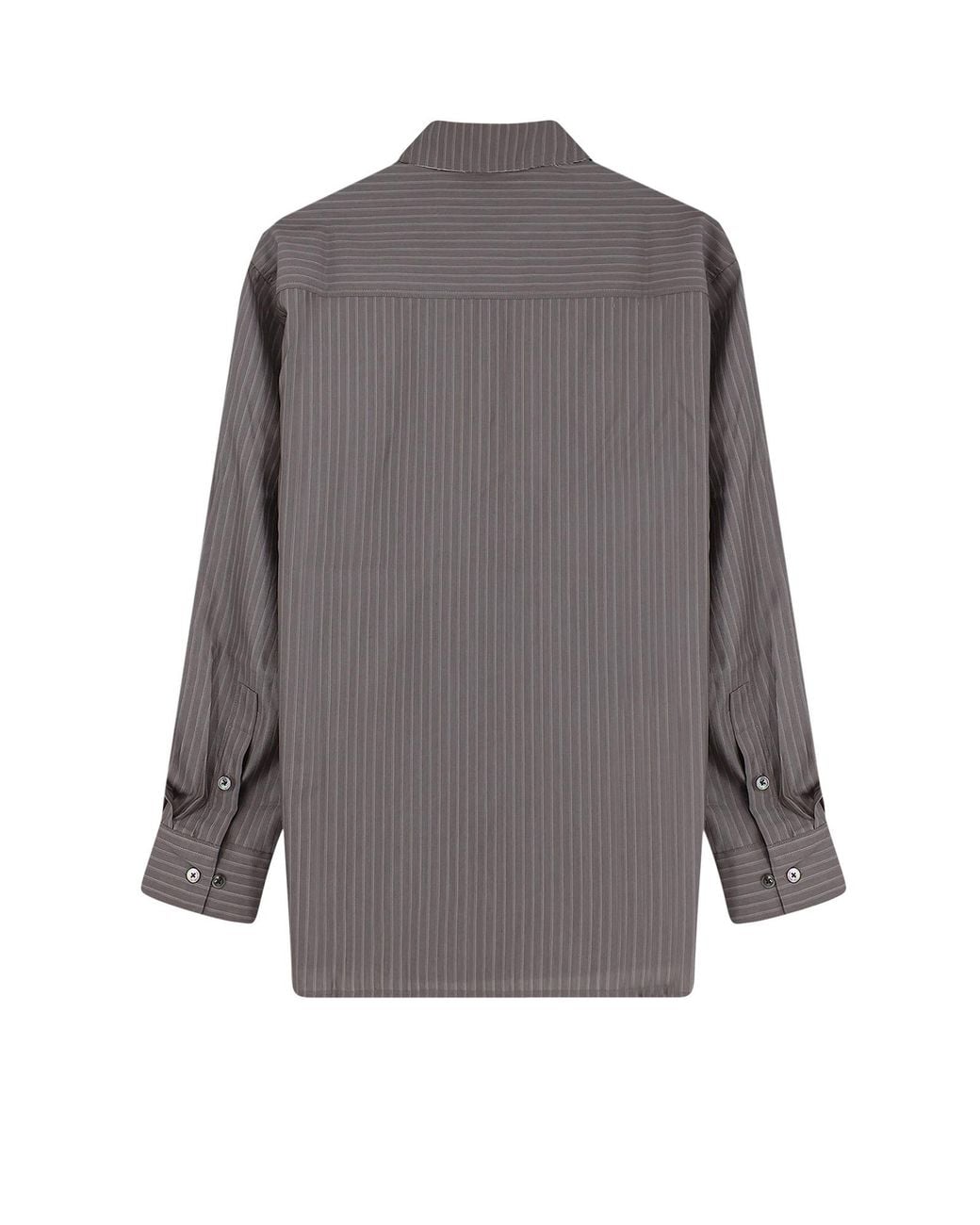TONYWACK Gray Pinstripe Long Sleeve Shirt