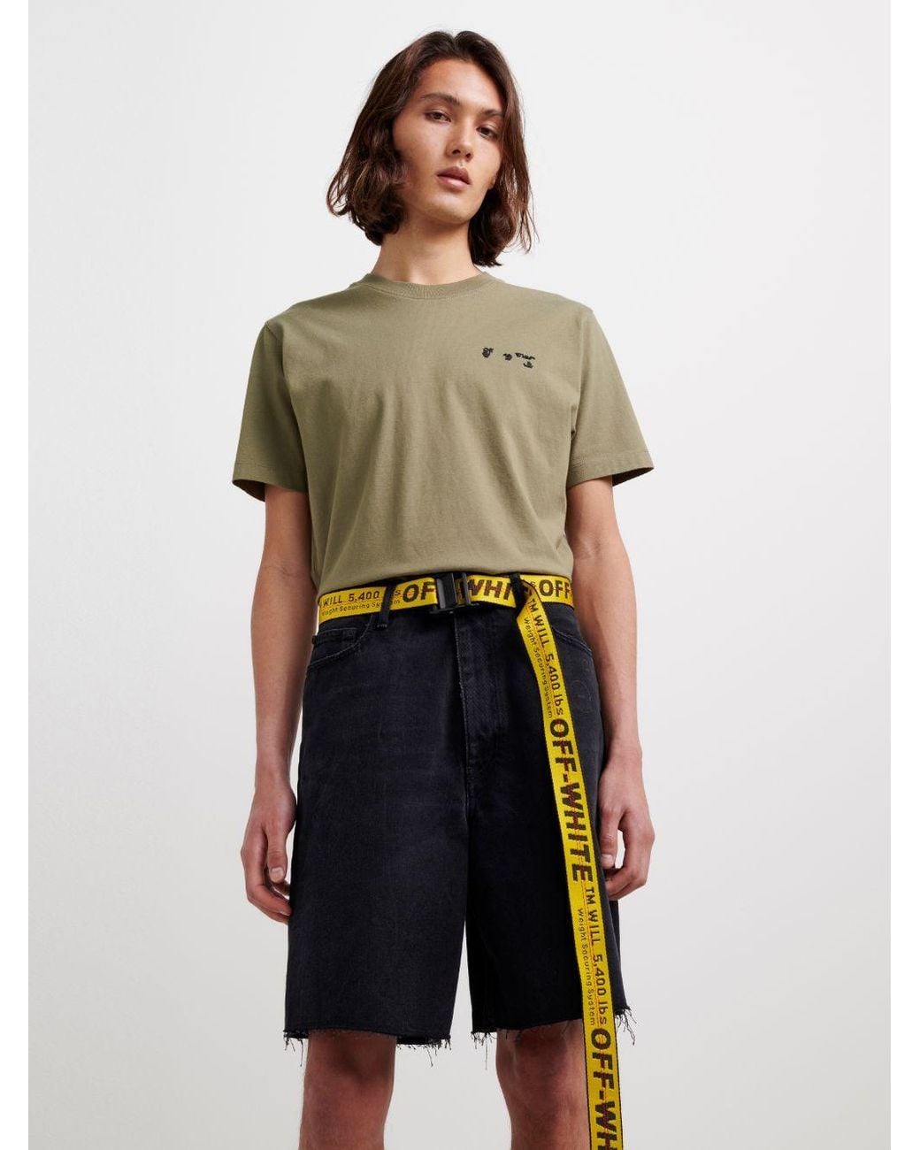 Off-White c/o Virgil Abloh Yellow Classic Industrial Belt for men