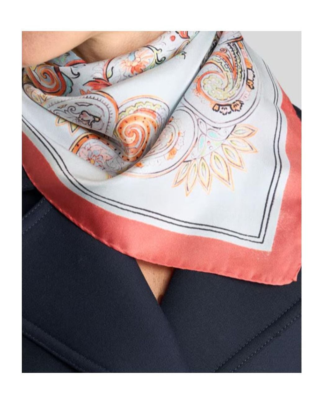 Etro White Pattern-Printed Scarf