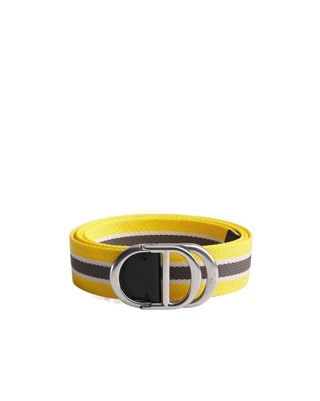 Dior Yellow Cd Belt for men