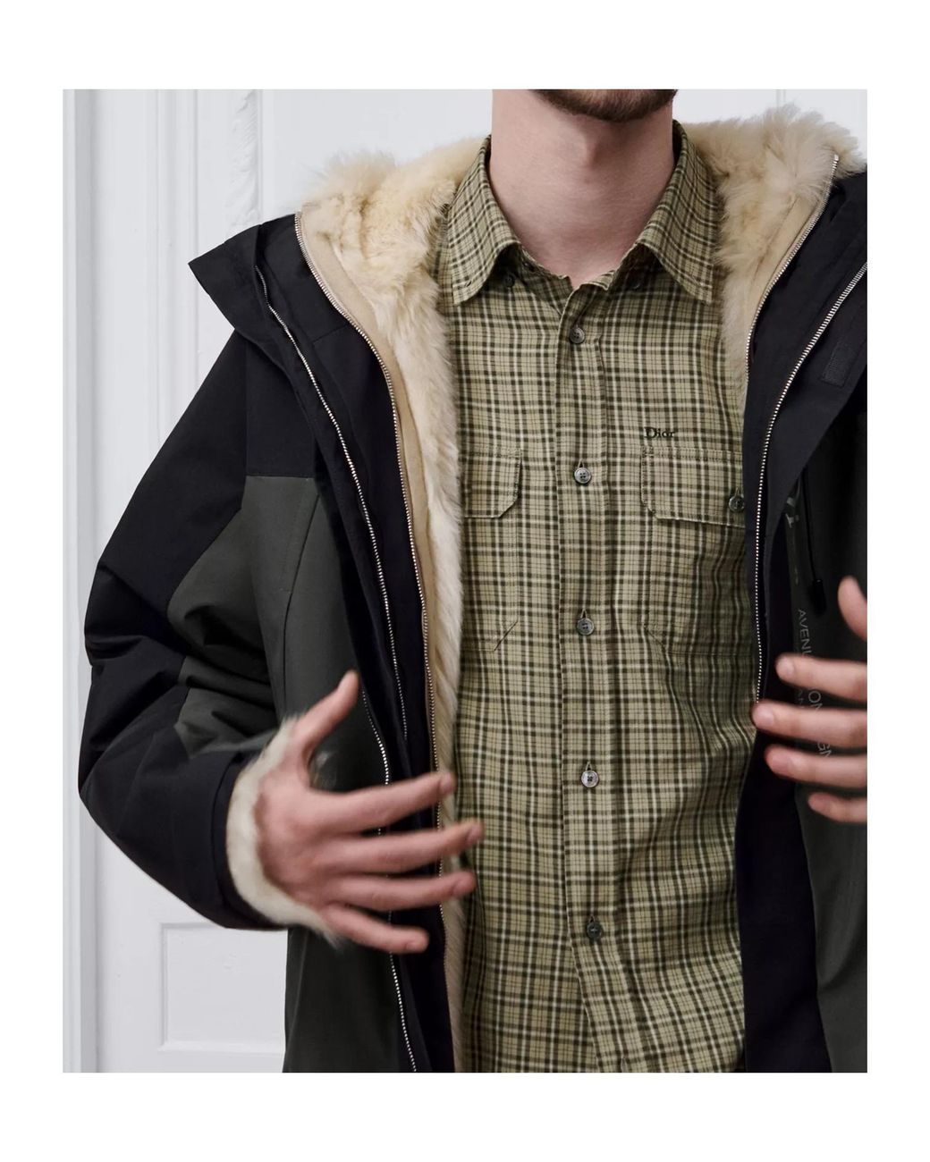Dior Black Long-Sleeve Casual Jacket for men