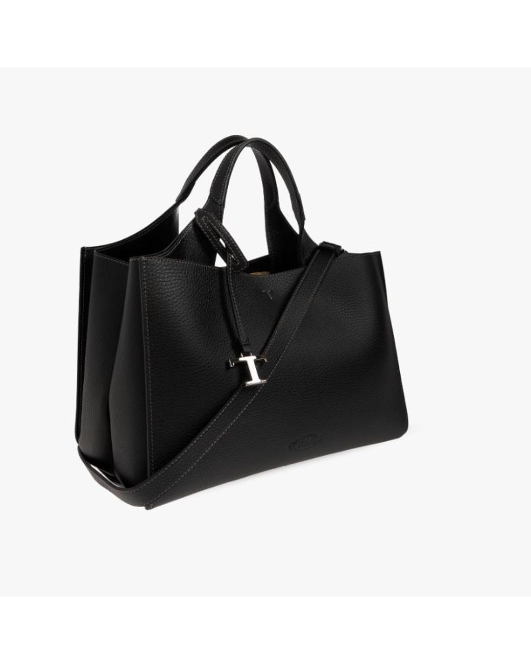 Tod's Black Di Reverse Medium Tote Bag