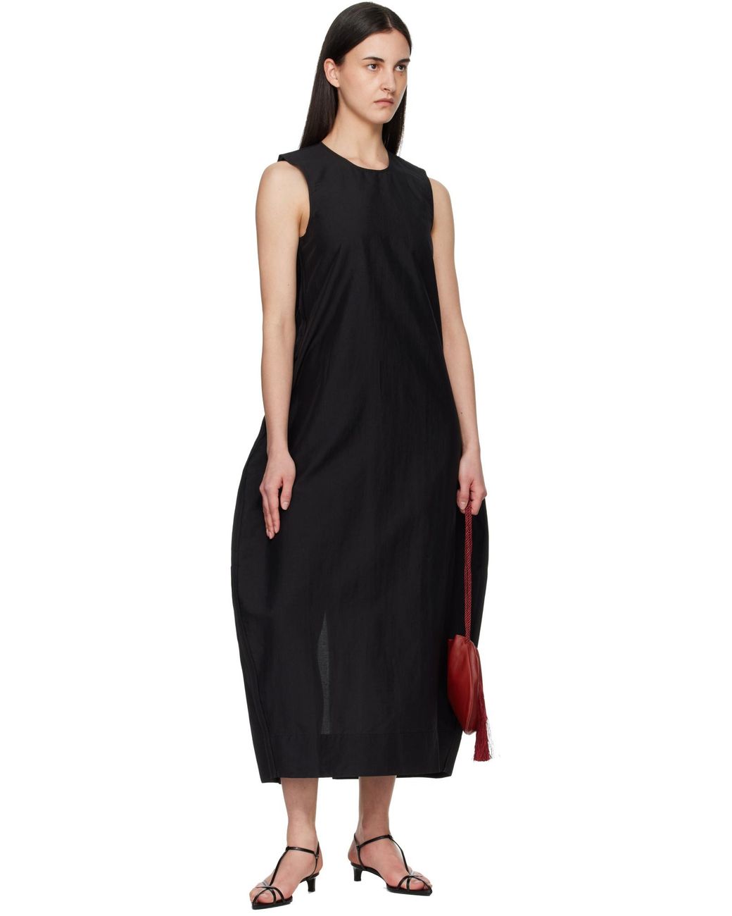 Rohe Black Loose Fit Sleeveless Dress