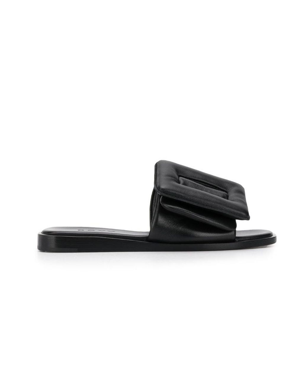 Boyy Black Puffy Sandal