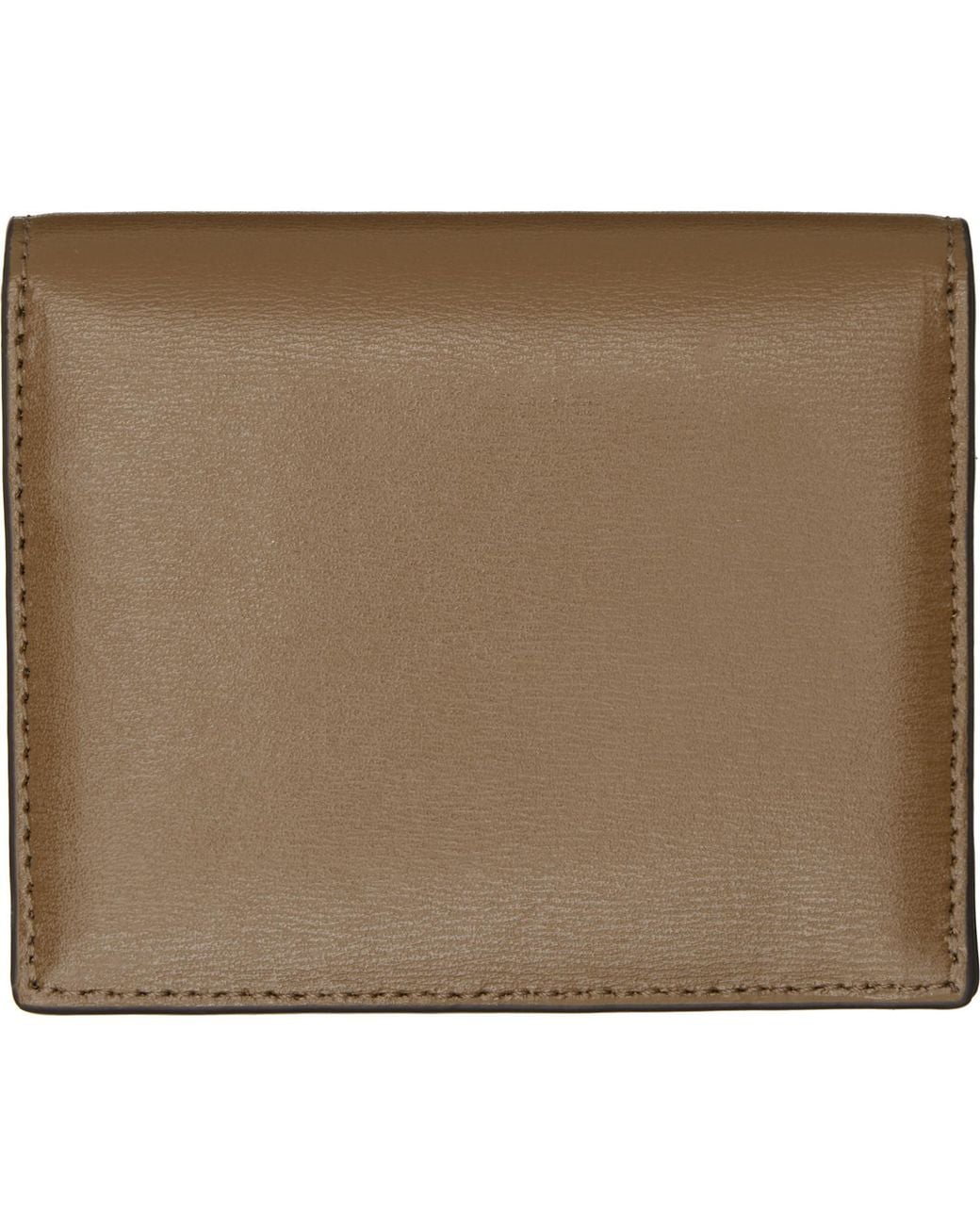 Totême  Brown T-Lock Leather Wallet
