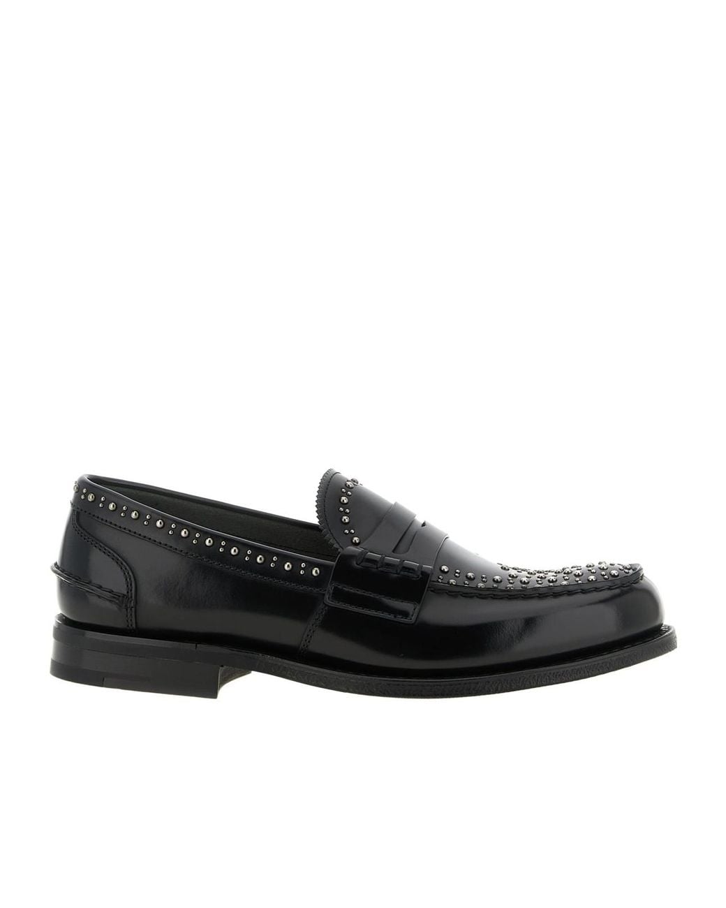 Church's Black Pembrey Met Studded Loafers for men