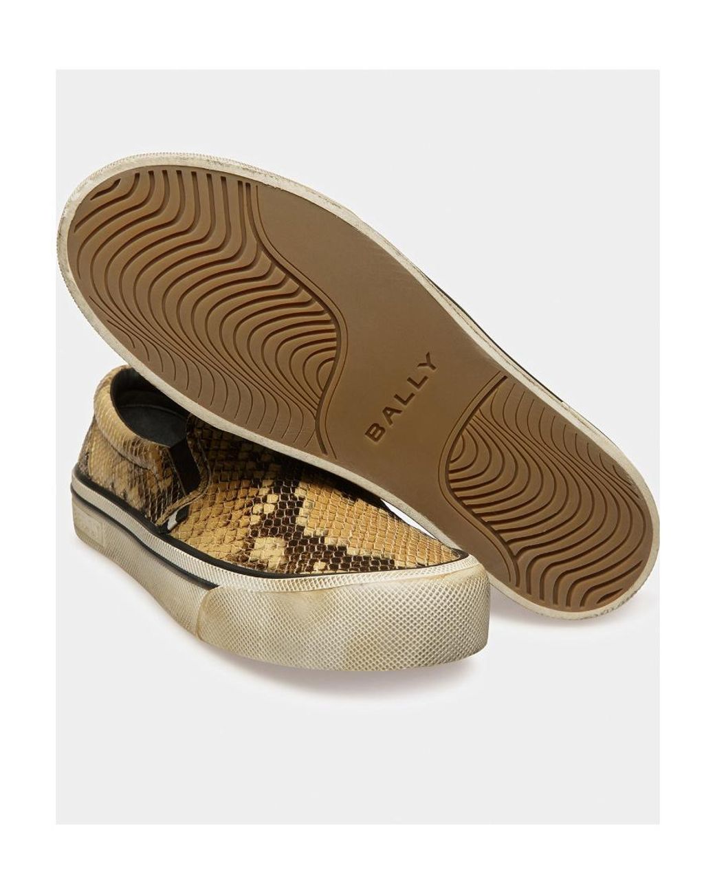 Bally Multicolor Santa Ana Python Printed Sports Shoes for men