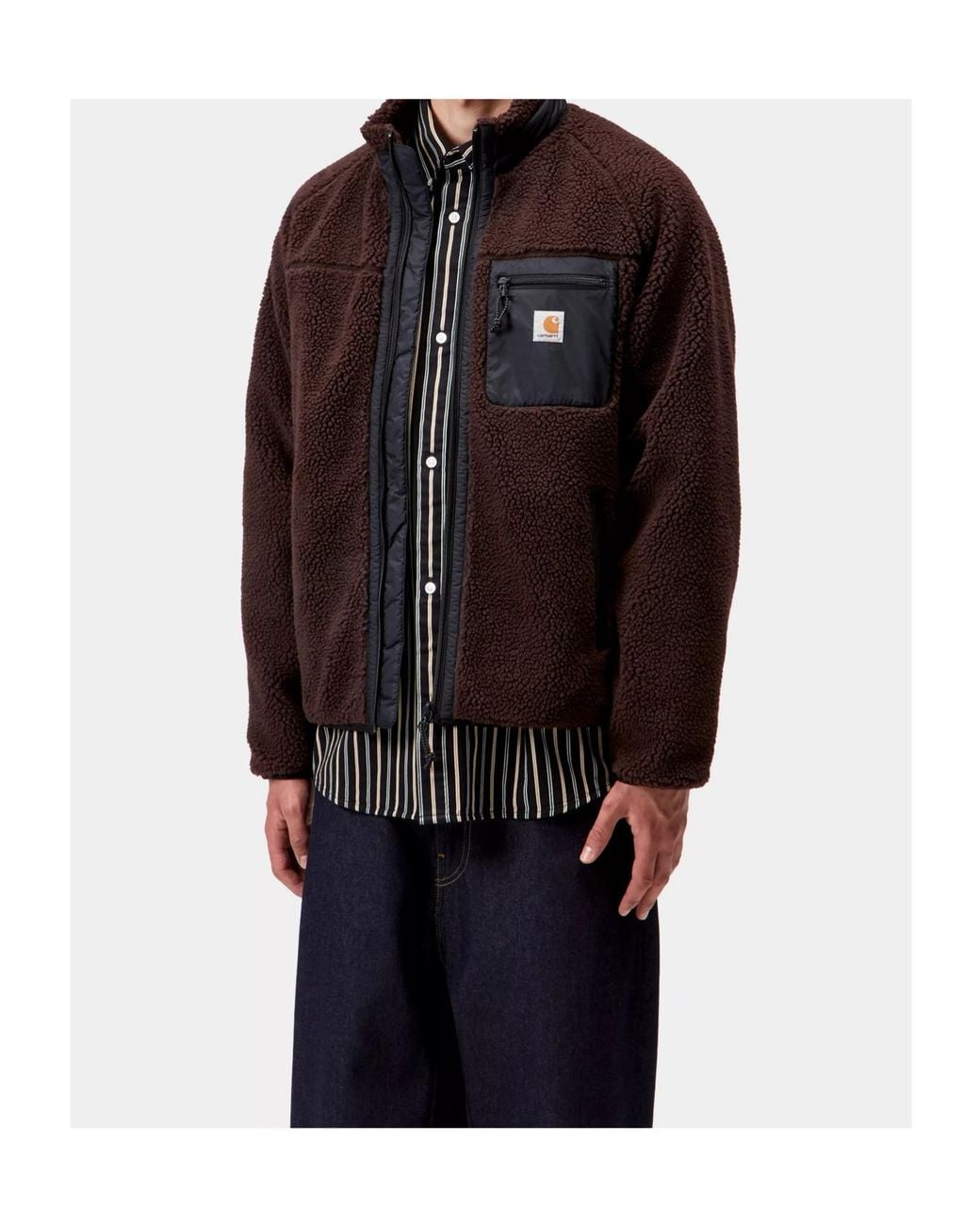 Carhartt Brown Prentis Liner Fleece Jacket for men