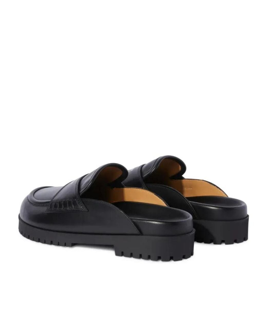 Off-White c/o Virgil Abloh Black Leather O Slip-On Loafer