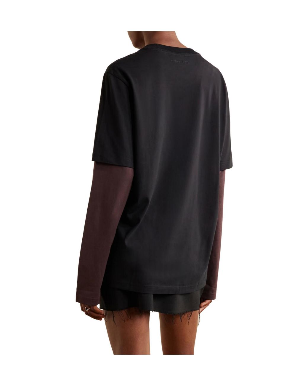 Courreges Black Logo-Embroidered Cotton-Jersey T-Shirt
