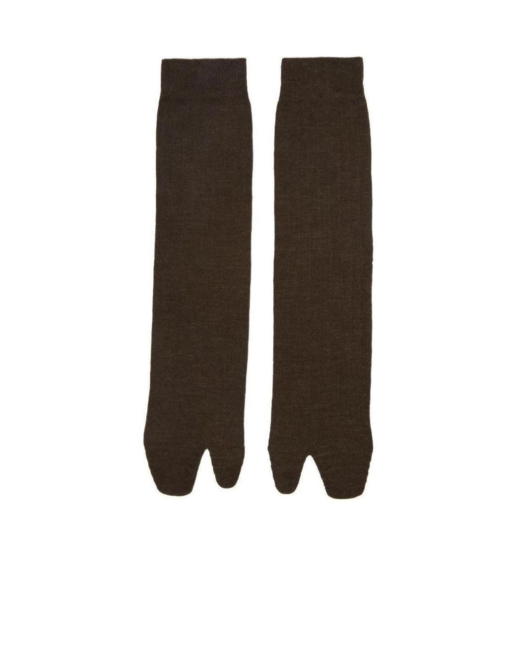 Maison Margiela Brown Tabi Socks for men