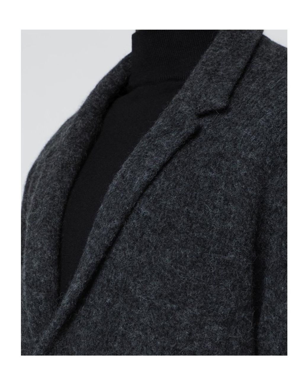 Roberto Collina Black Textured Knit Jacket for men