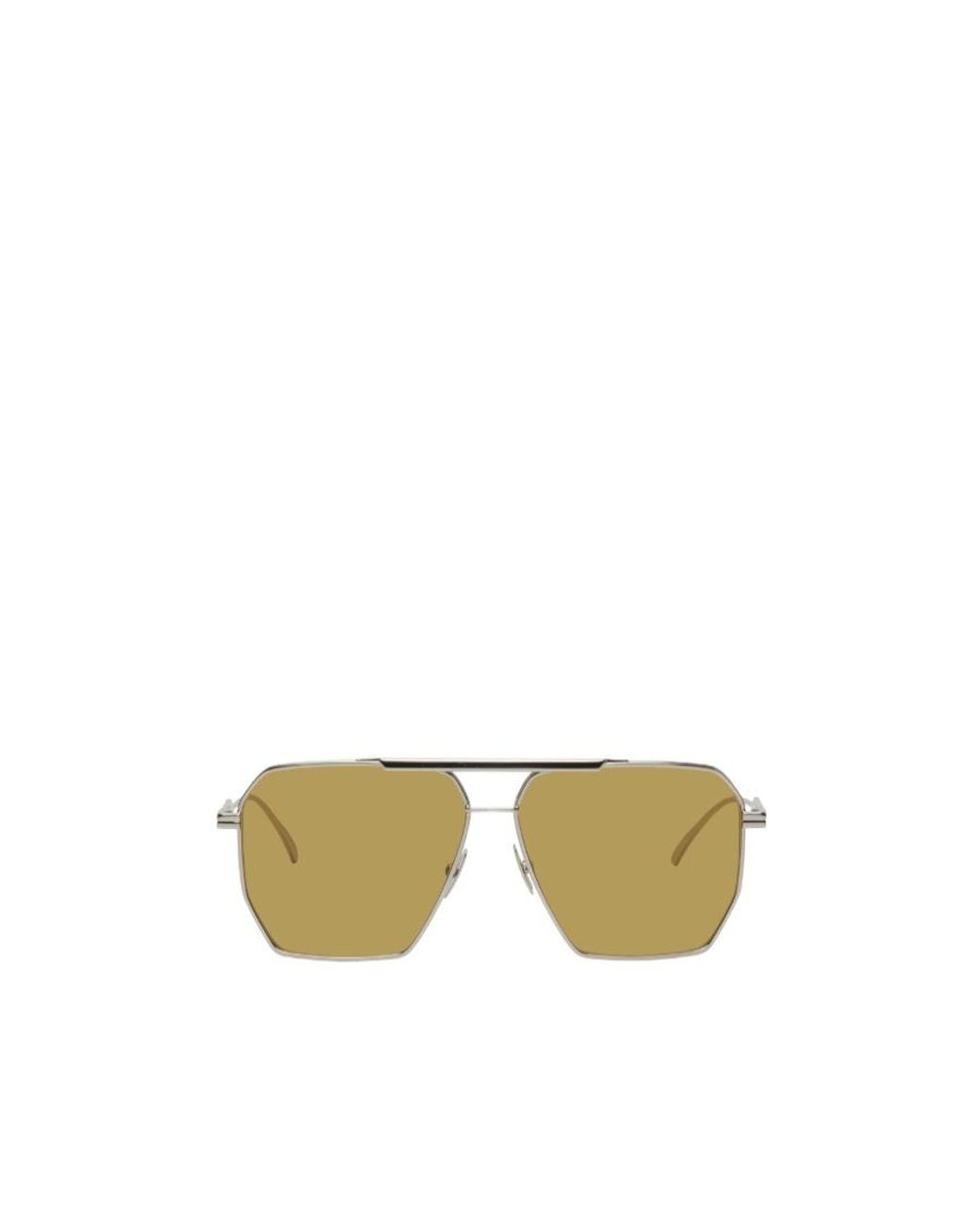 Bottega Veneta Metallic Pilot-Frame Sunglasses for men