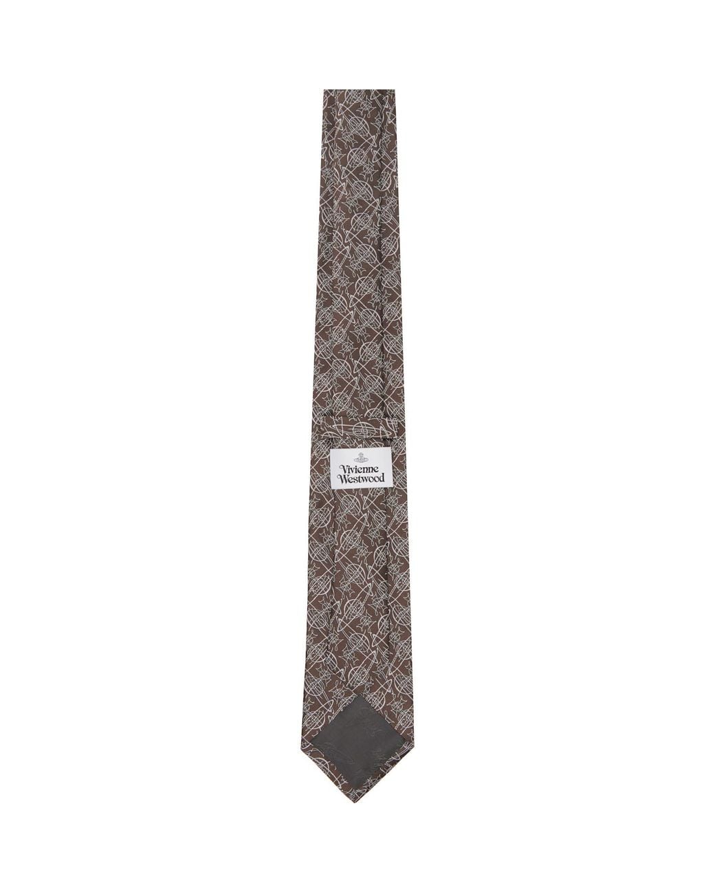 Vivienne Westwood White Graffiti Orb Tie for men