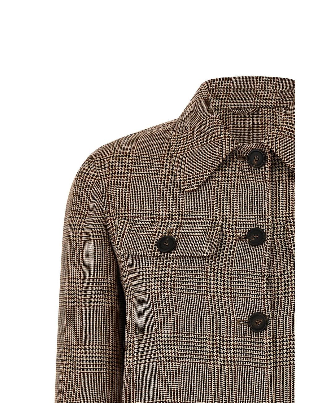Brunello Cucinelli Gray Prince Of Wales Jacket