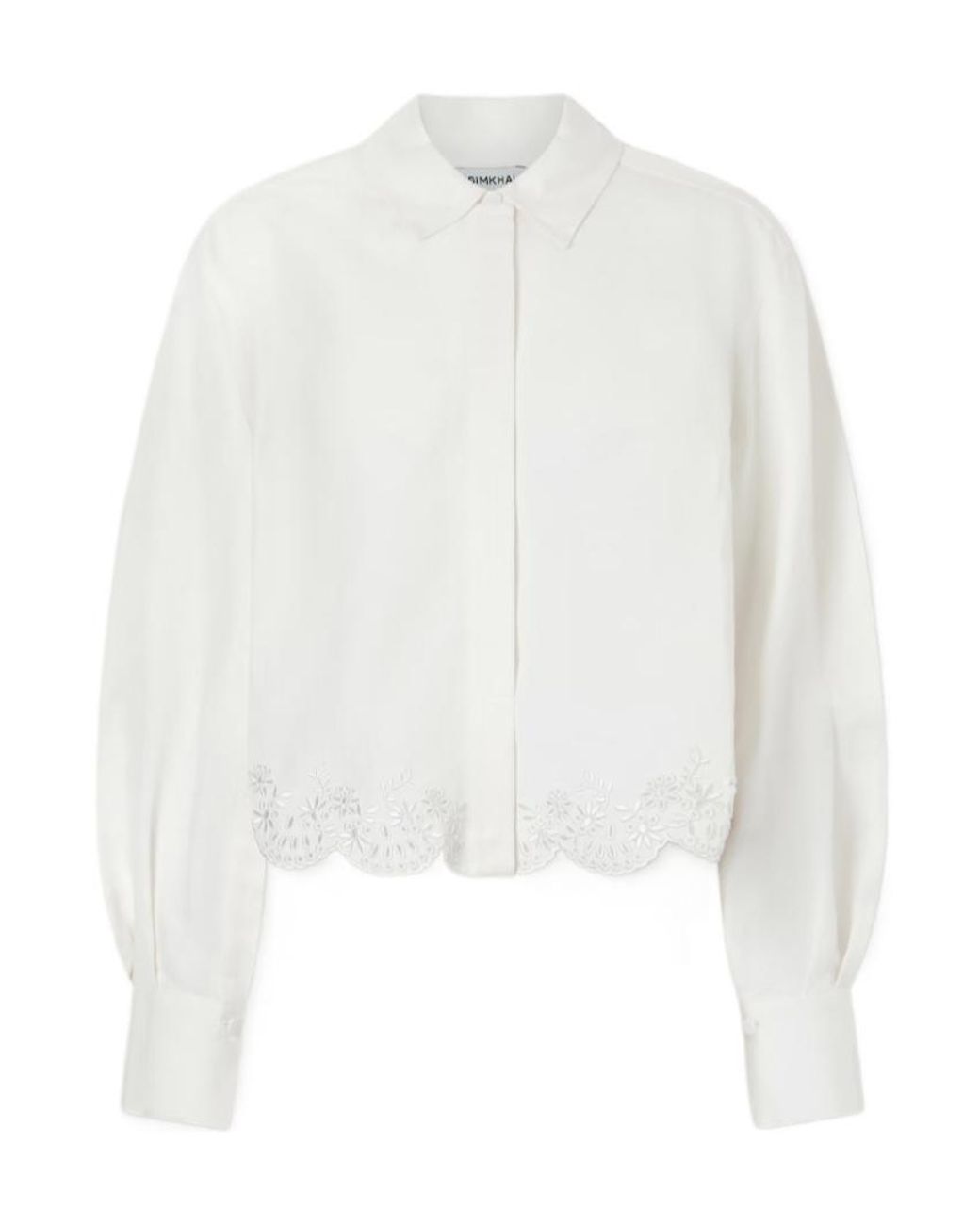Jonathan Simkhai White Long Sleeve Shirt