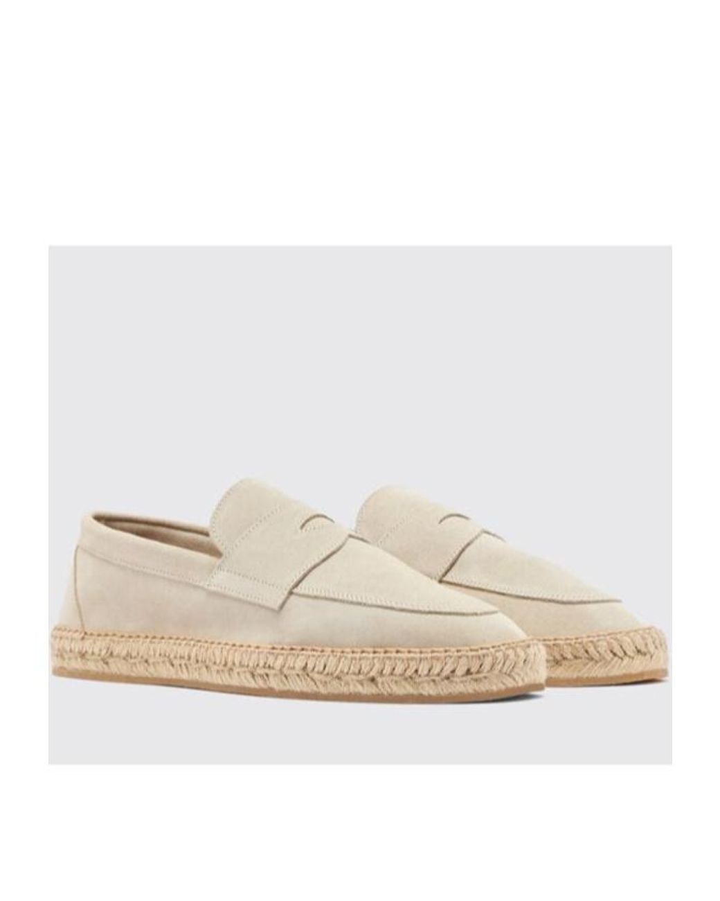 Scarosso White Diego Round-Toe Espadrilles for men