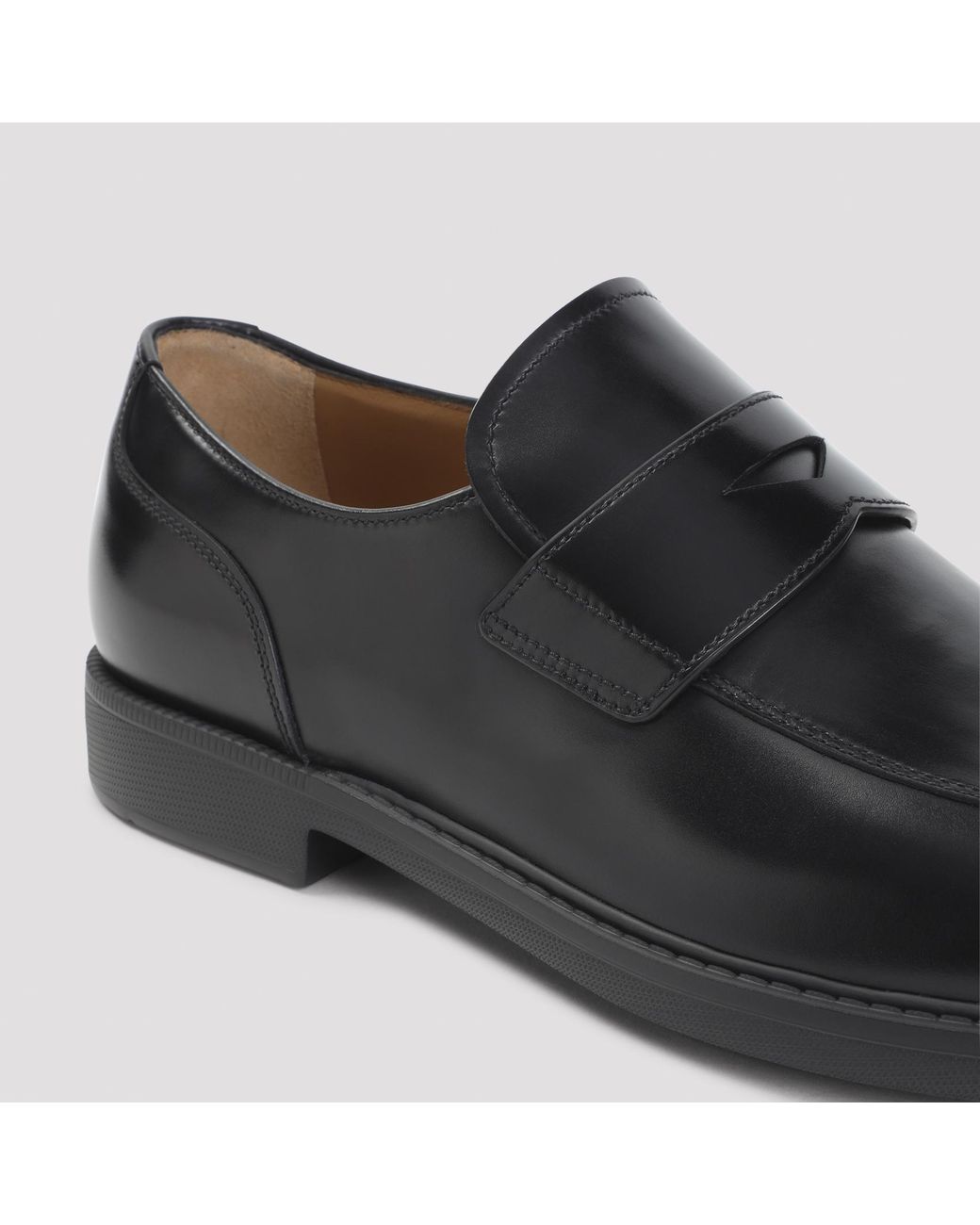 Church's Black Round-Toe Loafers for men