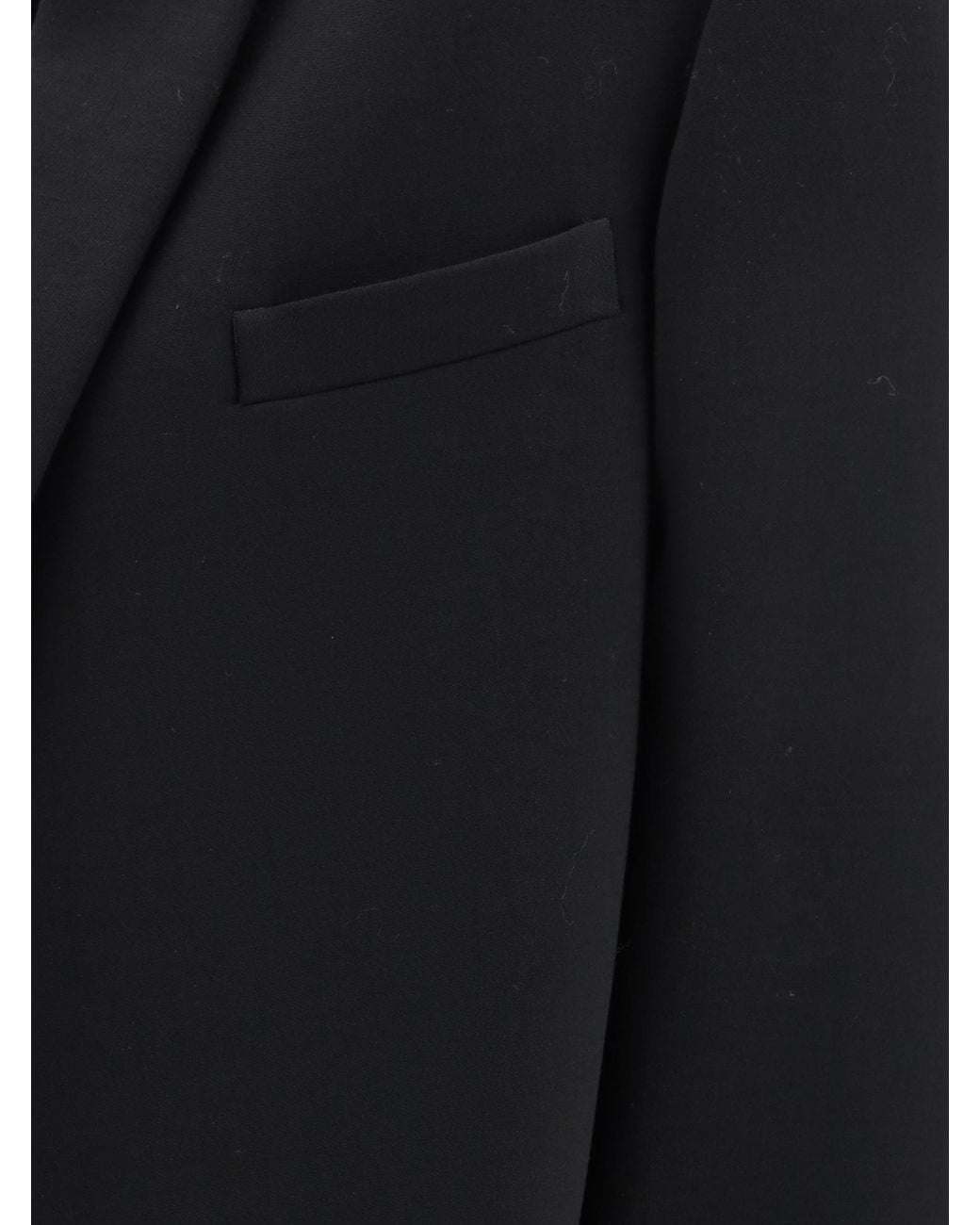 The Row Black Fedra Shawl-Lapel Coat