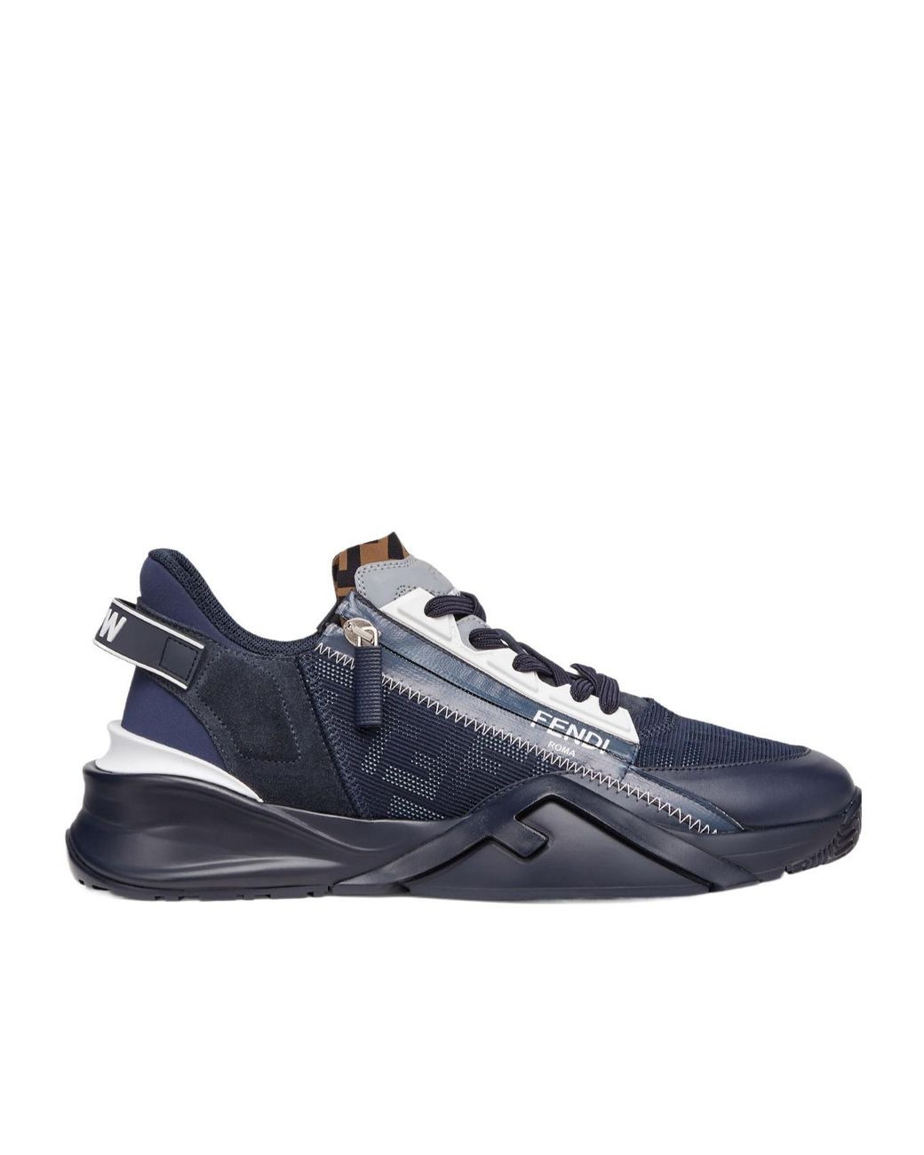 Fendi Blue Flow Slip-On Sneakers for men