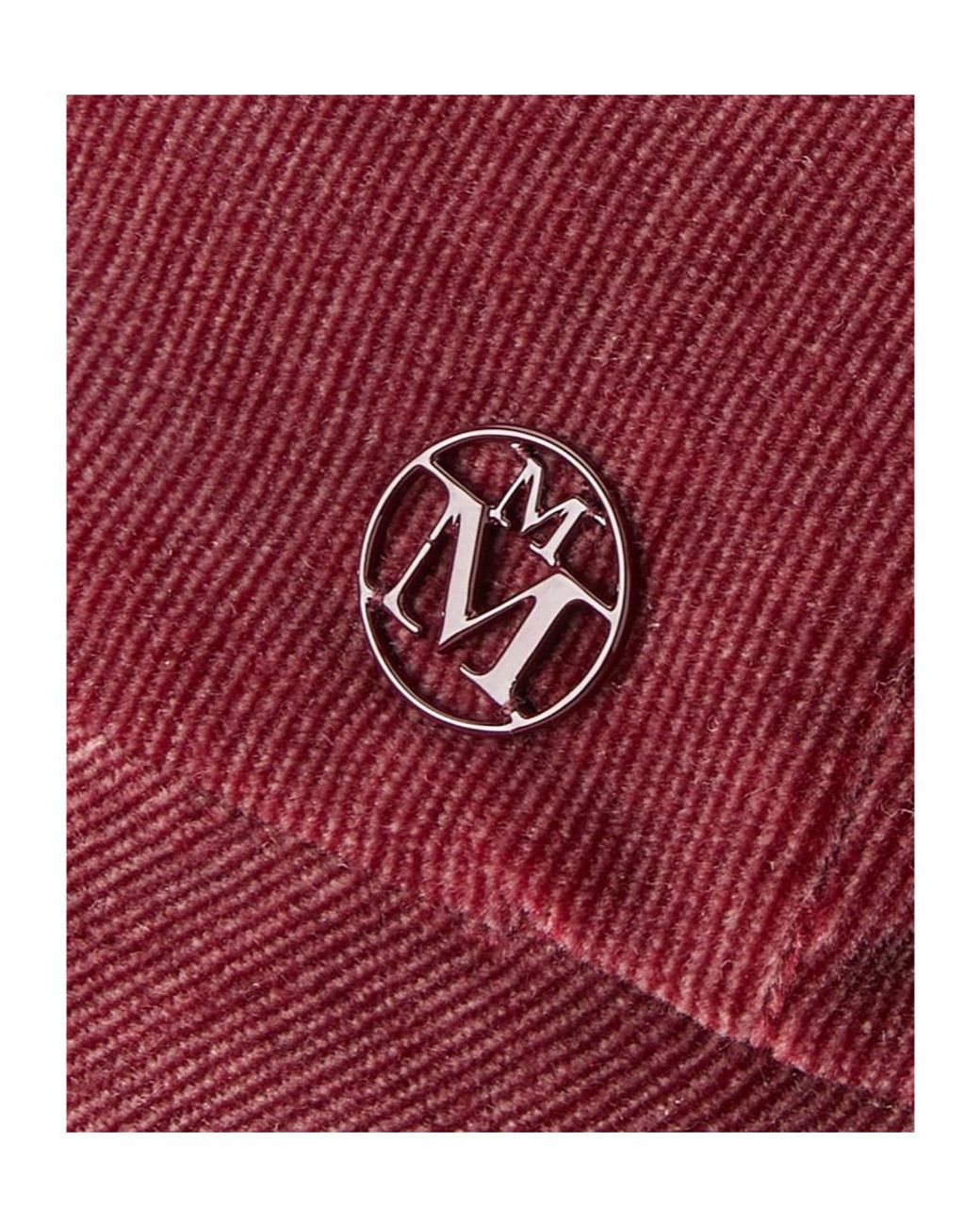 Maison Michel Red Emy Visor Cap