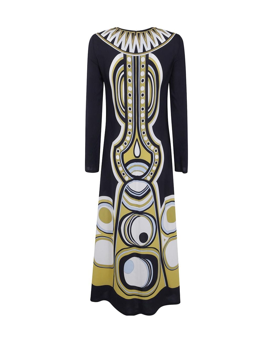 LaDoubleJ Black Long-Sleeved Printed Dress