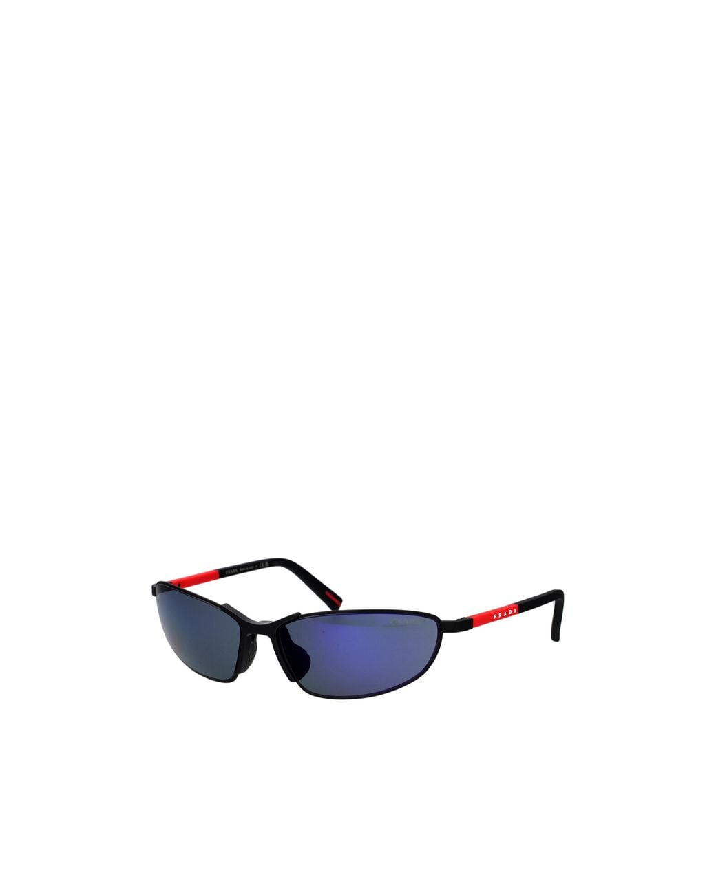 Prada Linea Rossa Blue Oval-Frame Sunglasses for men