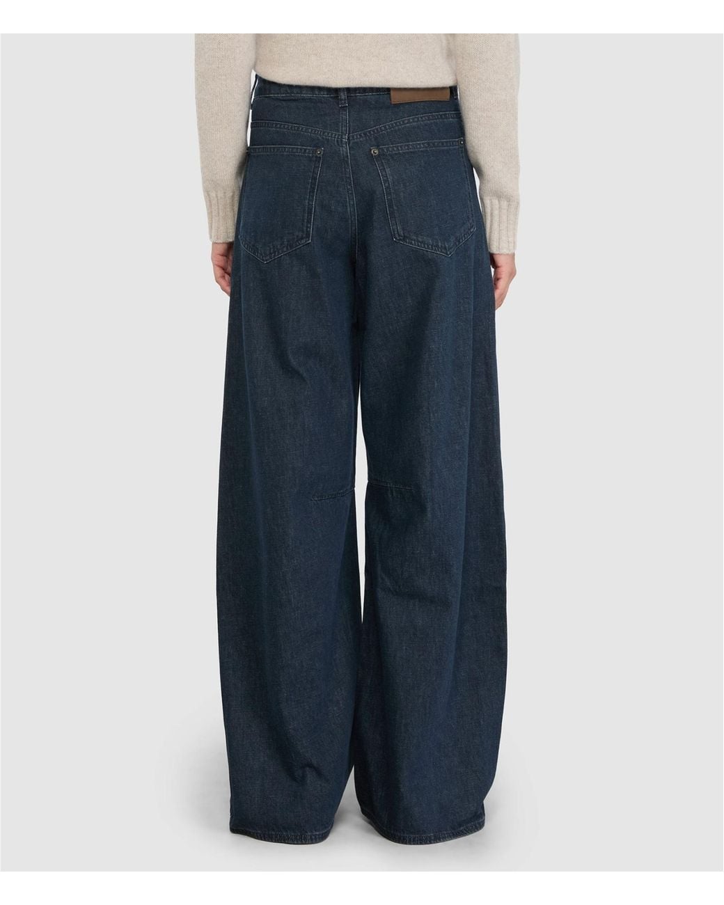 Soeur Blue Loose-Fitting Lantern Pants