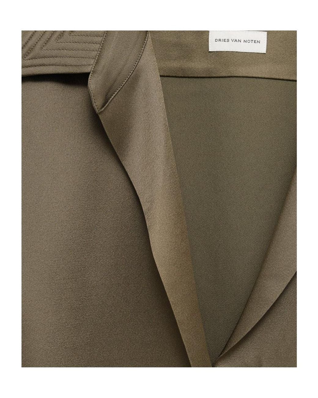 Dries Van Noten Green Long Sleeve Shirt