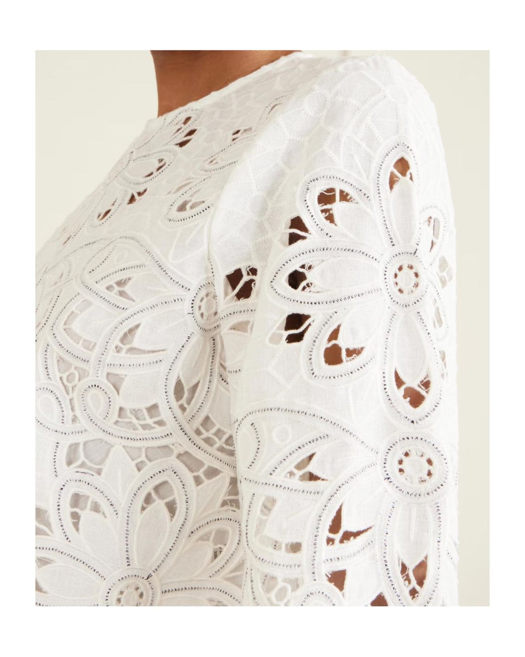 Farm Rio White Embroidered Shirt