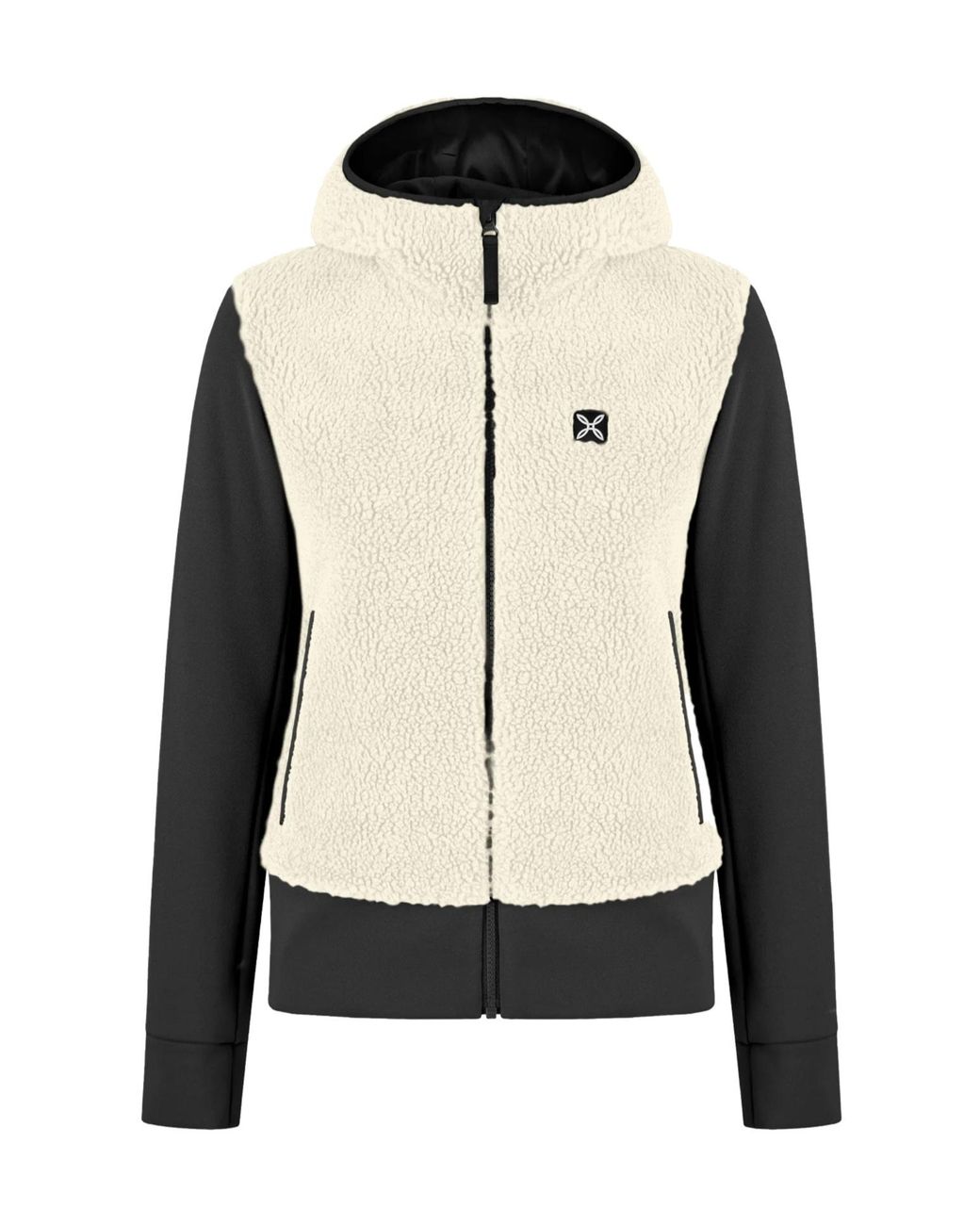 Montura Black Faux-Fleece Panelled Jacket
