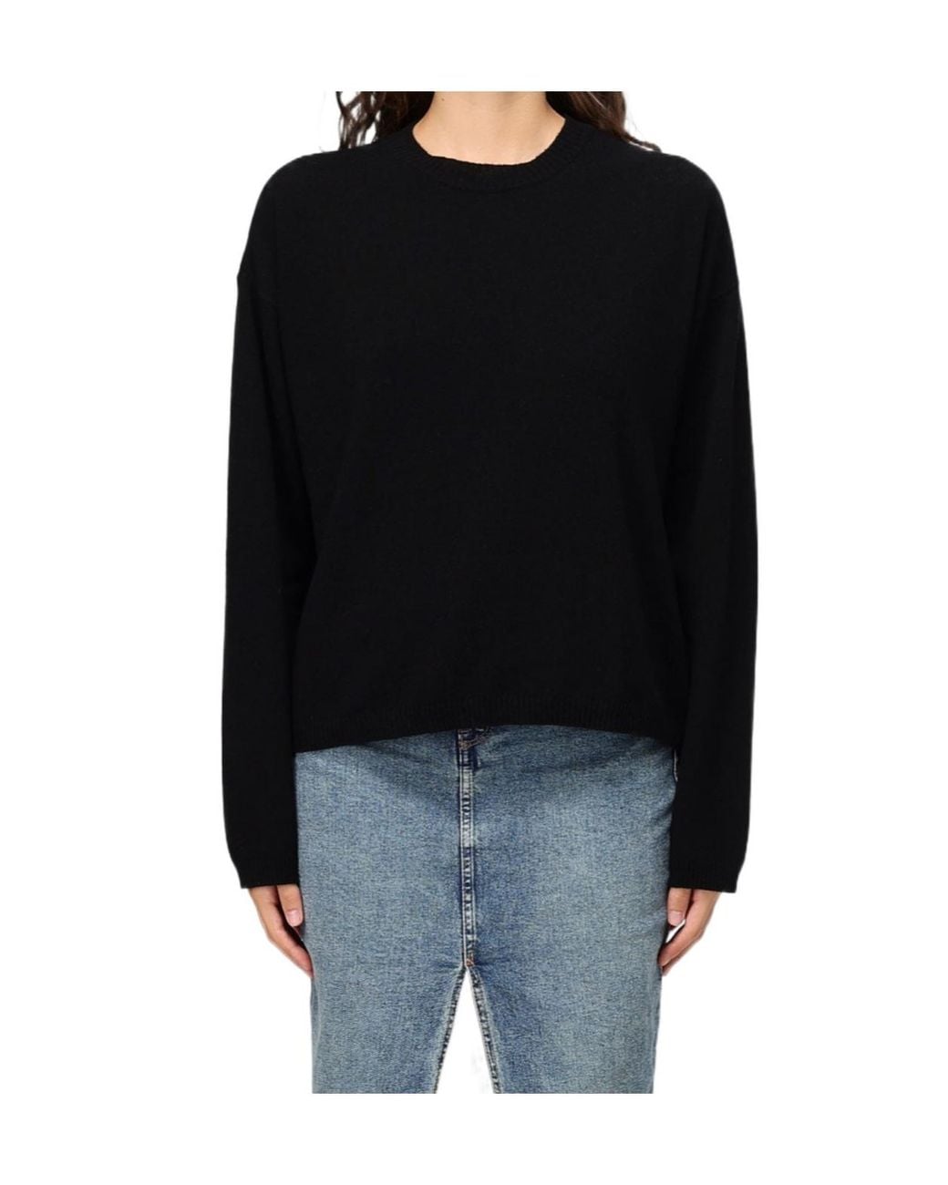 Woolrich Black Cozy Crew Neck Sweater