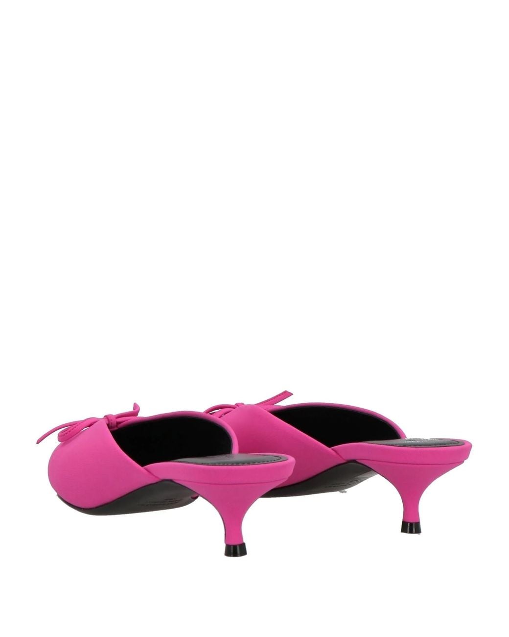 Balenciaga Pink Bow-Adorned Mules