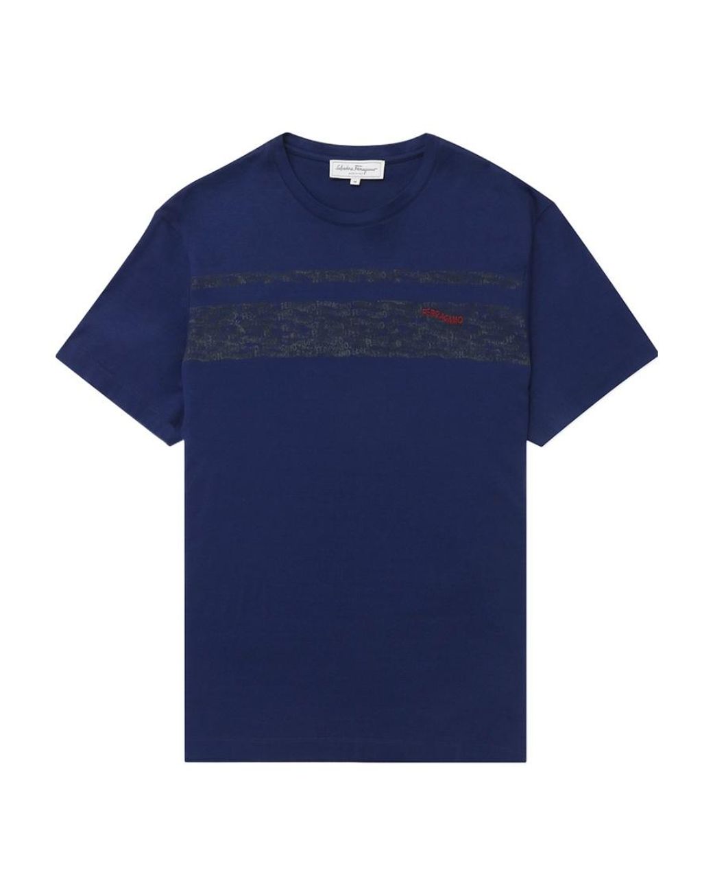 Ferragamo Blue Logo T-Shirt for men