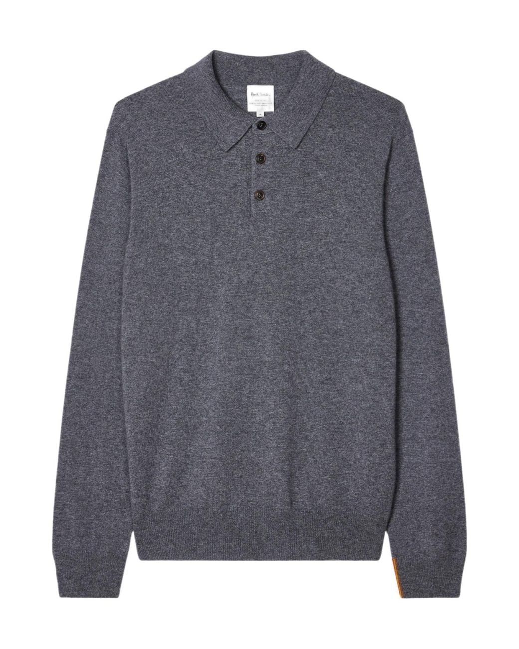 Paul Smith Blue Long-Sleeve Polo Shirt for men