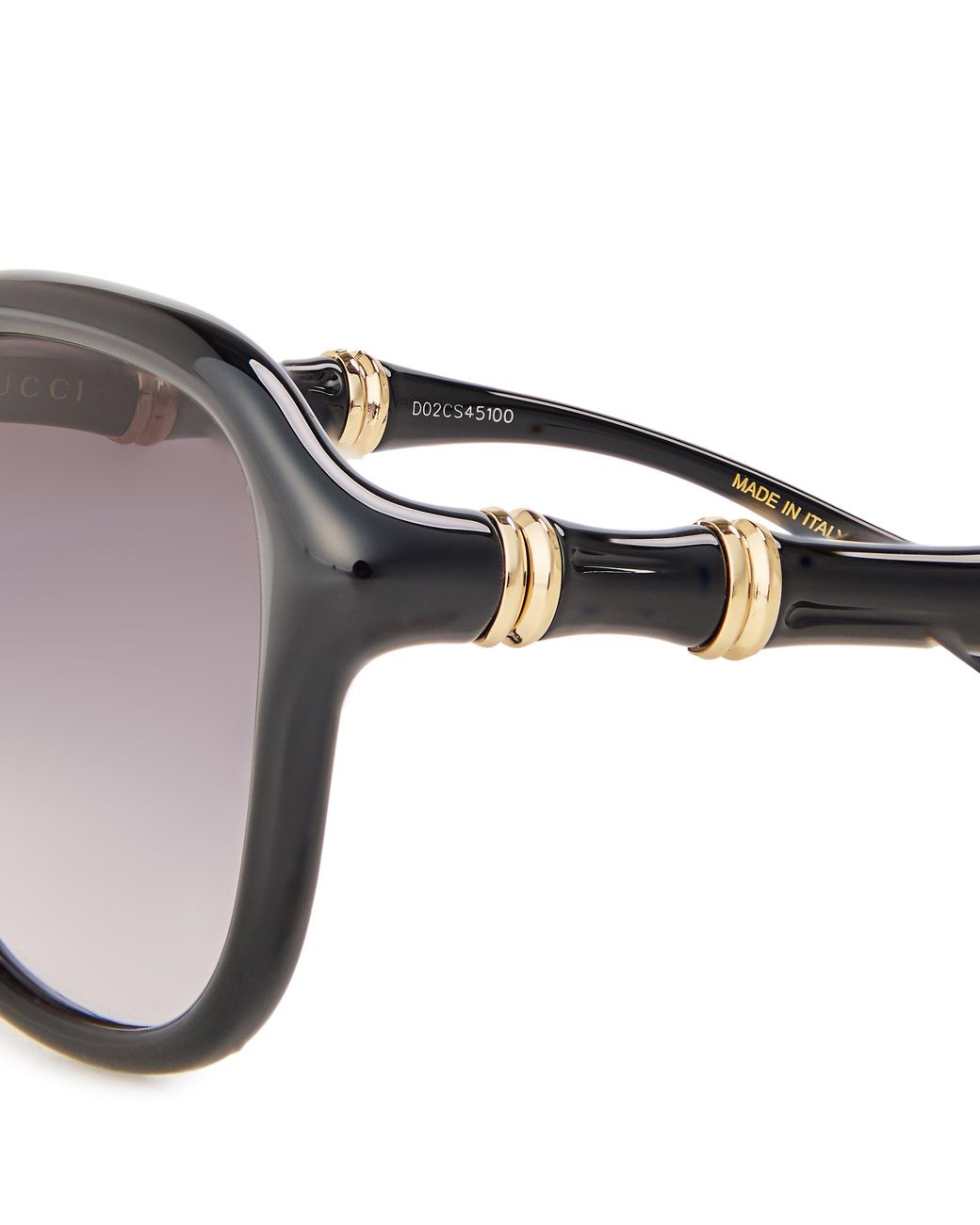 Gucci Metallic Bamboo-Joint Sunglasses