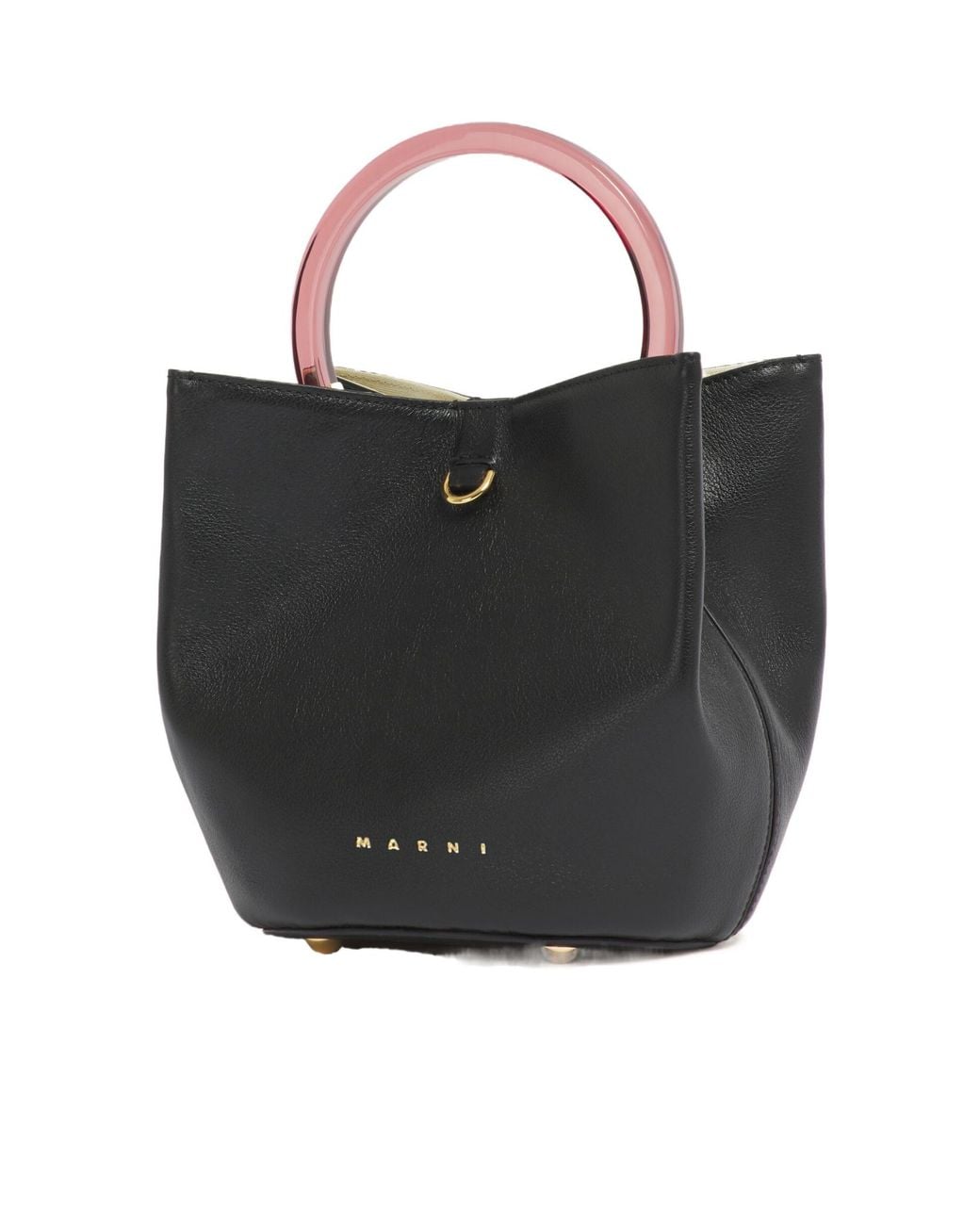 Marni Black Pannier Bucket Bag