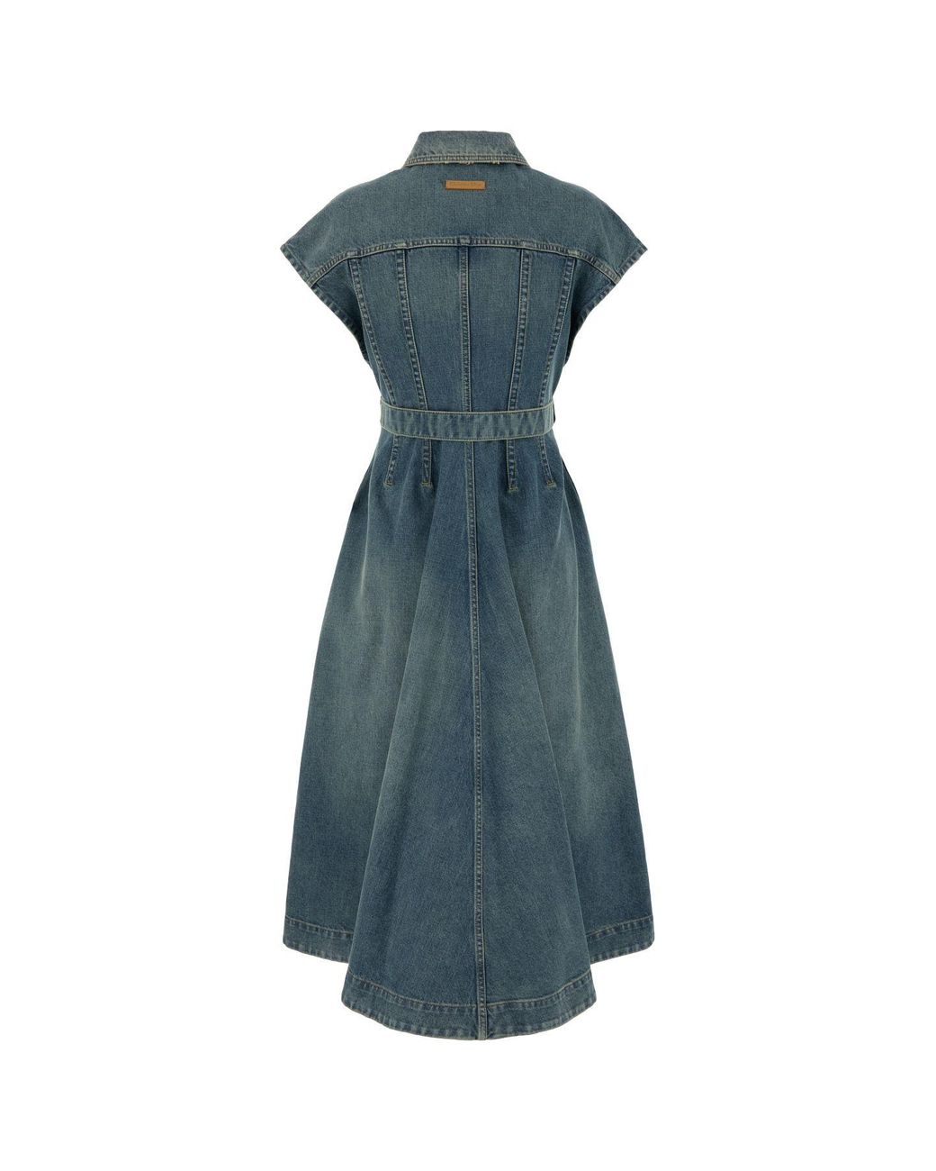 Dior Blue Mid-Length Flared Dress