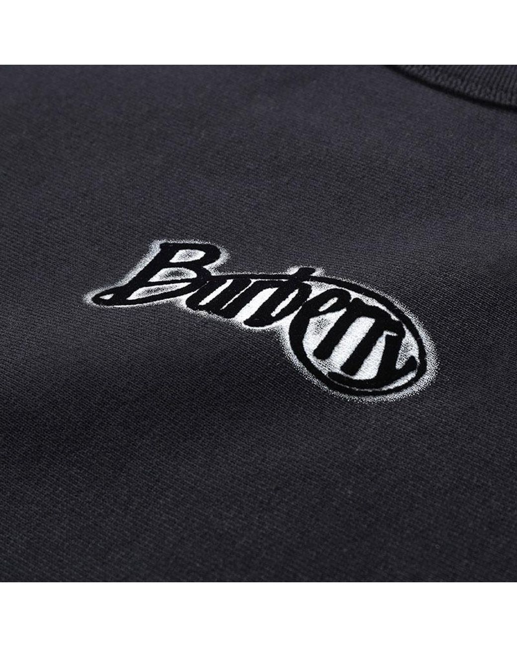 Burberry Black Logo Printed Crewneck Sweatshirt for men
