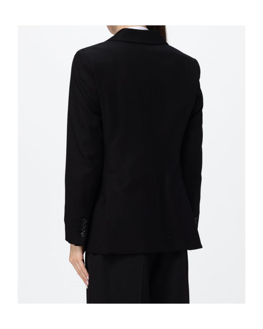 Barena Black Double-Breasted Long-Sleeved Jacket