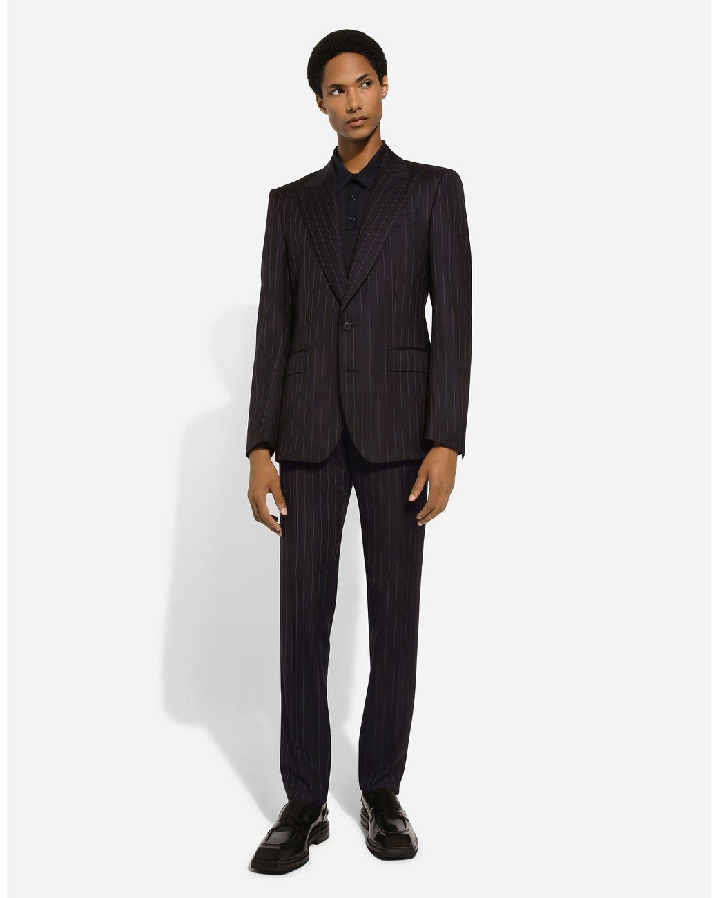 Dolce & Gabbana Black Regular & Straight Leg Pants for men