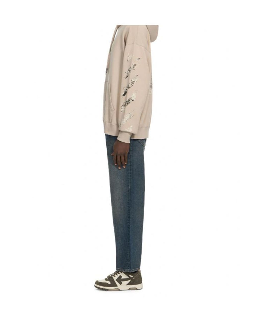 Off-White c/o Virgil Abloh Blue Logo-Patch Jeans for men