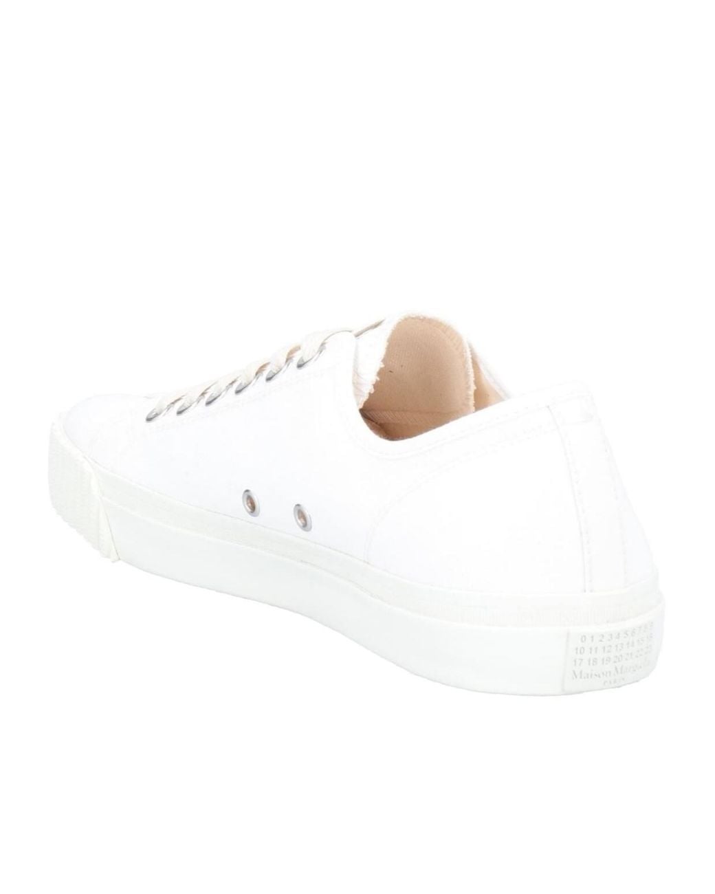 Maison Margiela White Minimalist Canvas Shoes