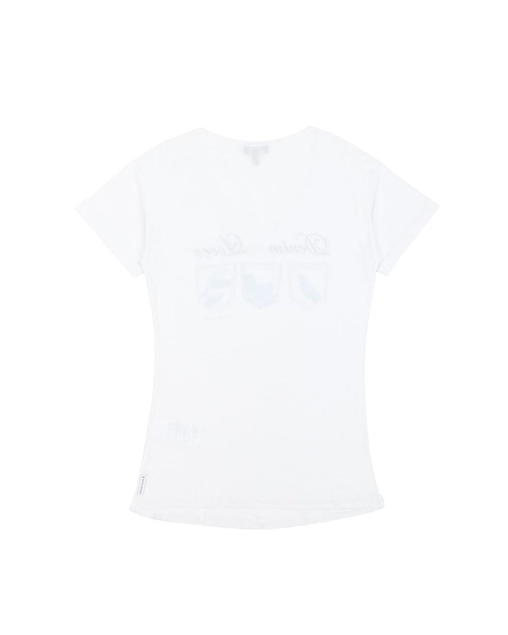 Armani Jeans White Crew-Neck Logo T-Shirt
